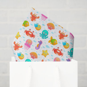 Sea Creatures Decoupage Tissue Paper