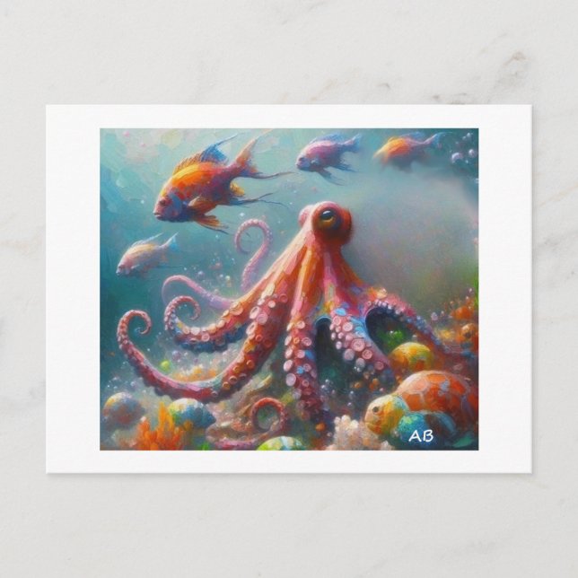 Sea Creatures,  Postcard (Front)