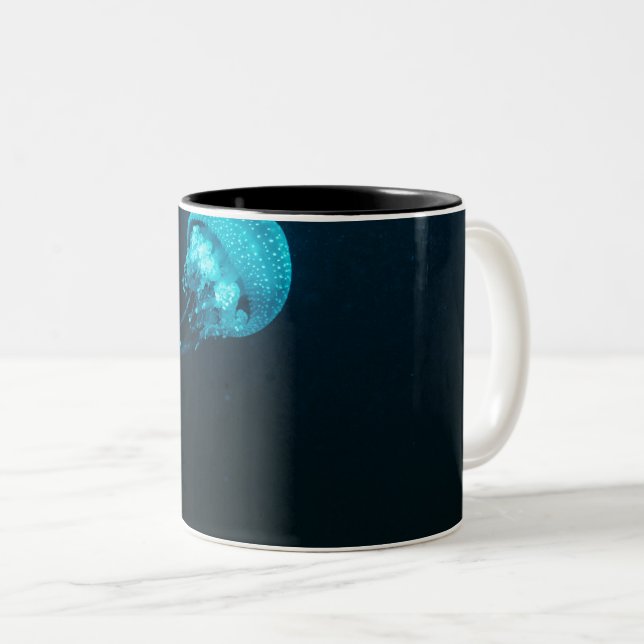 Sea Creatures Two-Tone Coffee Mug (Front Right)