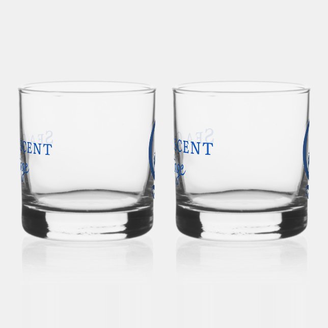 Sea Crescent cottage rocks glass (Right)