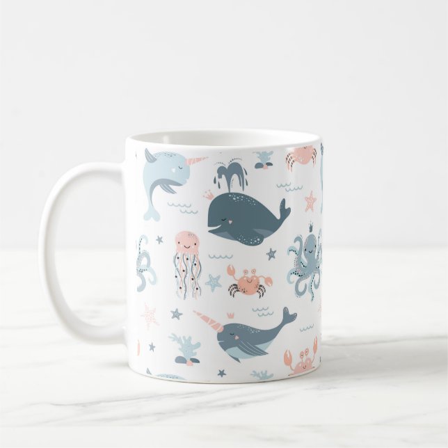 Sea Critters Coffee Mug (Left)