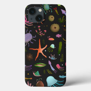 Sea Critters Pattern iPhone 13 Case