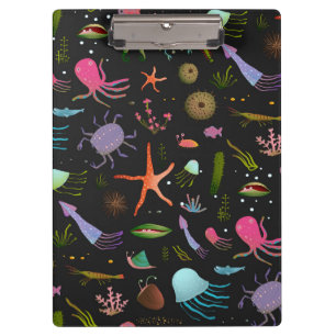 Sea Critters Pattern Clipboard