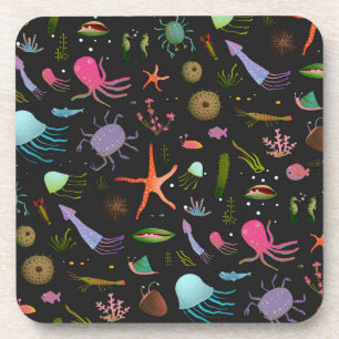 Sea Critters Pattern Coaster