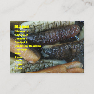 Sea Cucumber ... Yaowarat Market Food Business Card