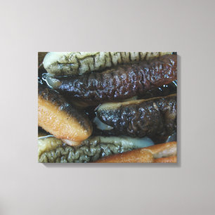 Sea Cucumber ... Yaowarat Market Food Canvas Print