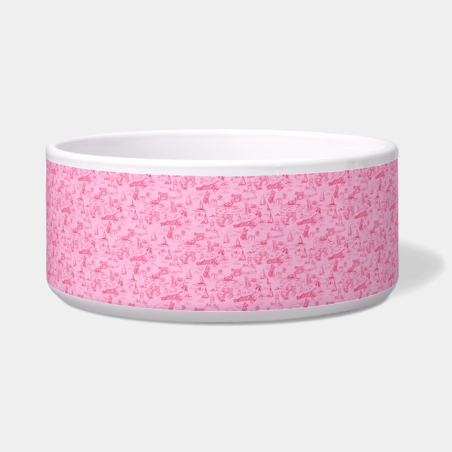 Sea Dog Toile Pink  (Front)
