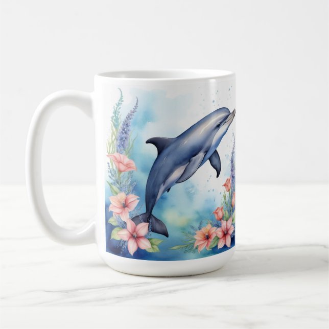 Sea Dolphin Coffee Mug (Left)