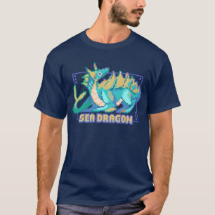 Sea Draak Pixel Art Design shirt