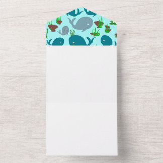 Sea Dream Hand-drawn Baby Invitations Ocean Sea