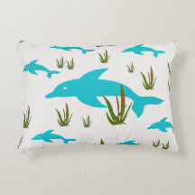 Sea Dream unique turquoise dolphin ocean themed