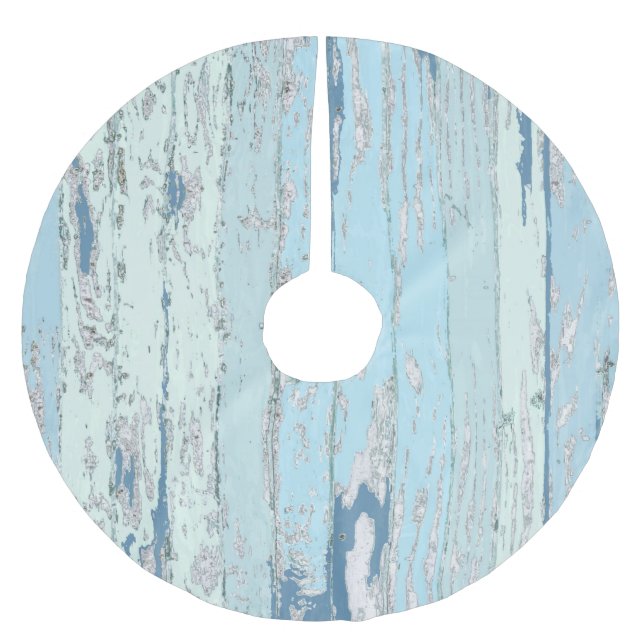 Sea Driftwood Brushed Polyester Tree Skirt (Front)