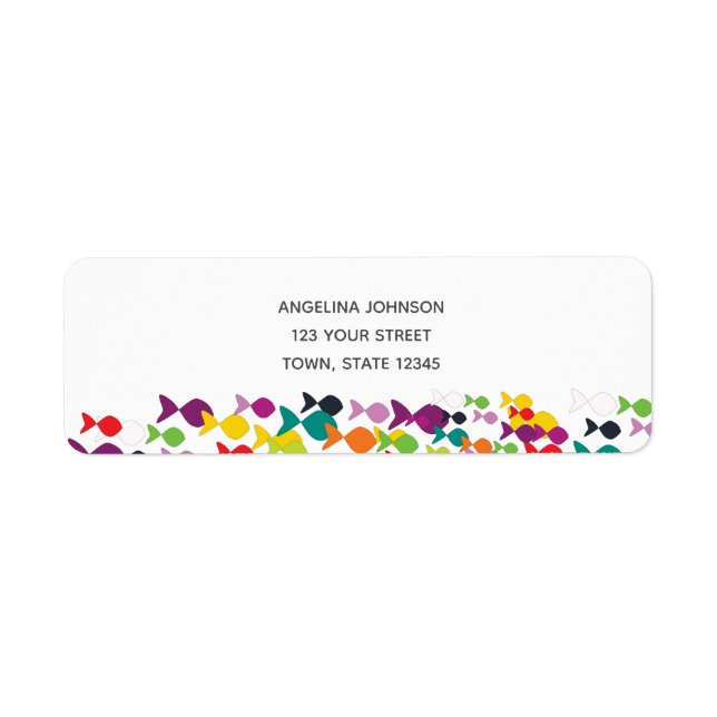 Sea Fish Pattern Colourful Bright Summer Party Chi (Front)