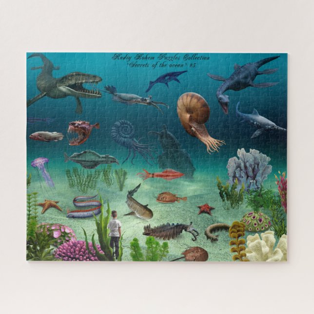 Sea fish puzzle Underwater Sea Life for boys (Horizontal)