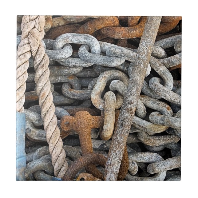 SEA FISHING CHAIN AND ROPE TILE (Front)