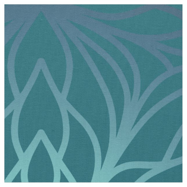 Sea flower mandala  fabric (Close Up)