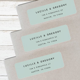 Sea Foam Green Minimalist First Names
