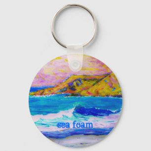 sea foam keychain