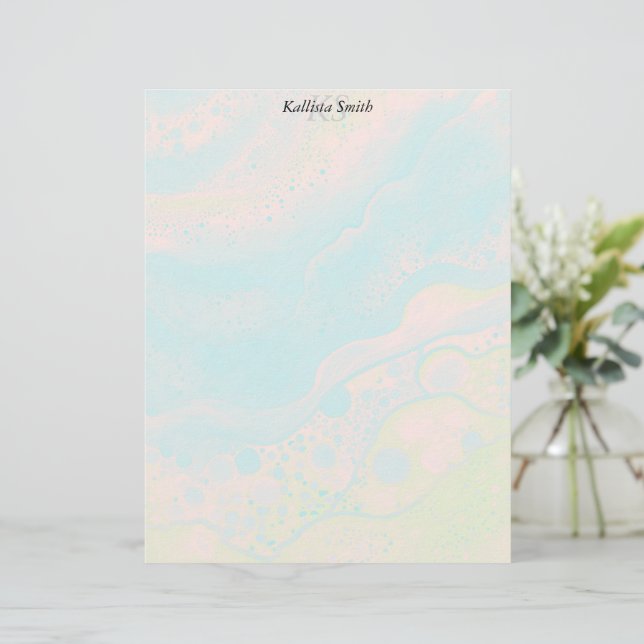 Sea Foam Letterhead (Standing Front)