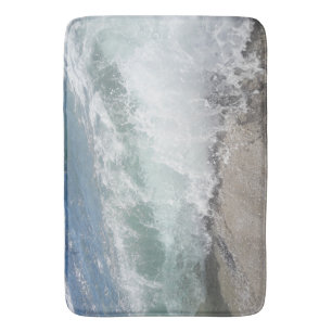 Sea Foam Ocean Waves Bath Mat
