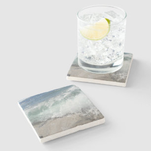 Sea Foam Ocean Waves  Stone Coaster
