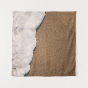 Sea foam on sand tapestry