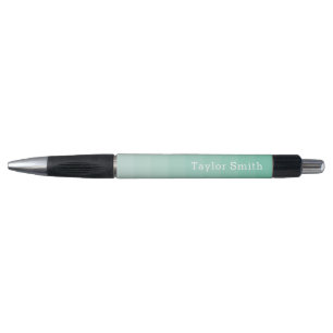Sea Foam Shades of Green Stripes Youthful Pen
