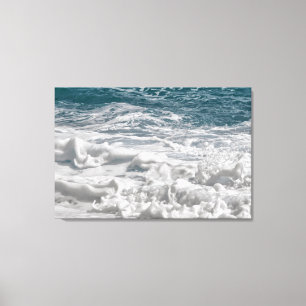 sea foam wrapped canvas