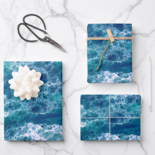 Sea Foam Wrapping Paper Sheet