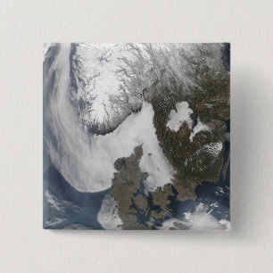 Sea Fog in Scandinavia 2 Inch Square Button