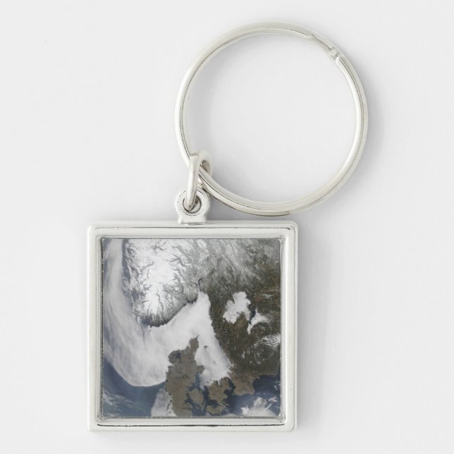 Sea Fog in Scandinavia Keychain (Front)