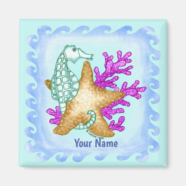 Sea Friends Seahorse  Magnet (Front)