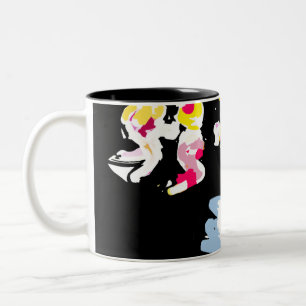 Sea fun summer Two-Tone coffee mug
