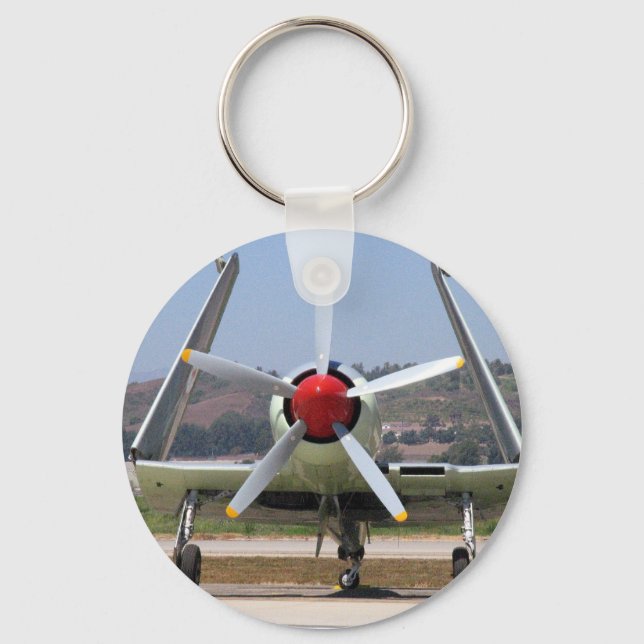 Sea Fury Wings Folded Keychain (Front)
