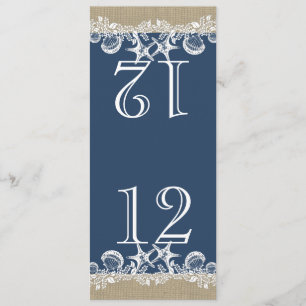 Sea Garland Beach Theme Design Table Number