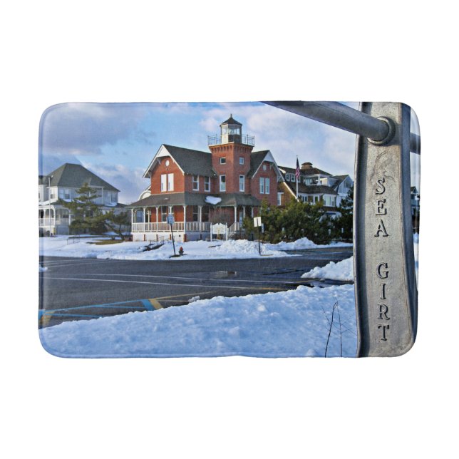 Sea Girt Lighthouse, New Jersey Bath Mat (Front)