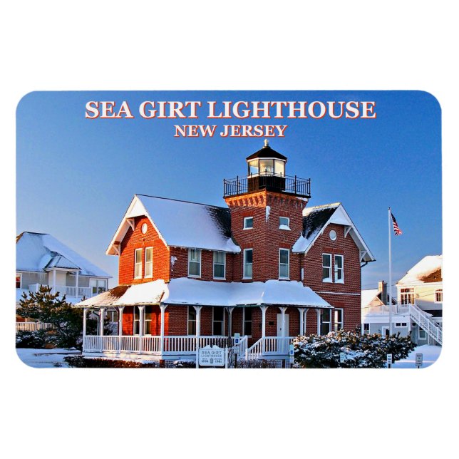 Sea Girt Lighthouse, New Jersey Flexi Magnet (Horizontal)
