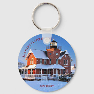 Sea Girt Lighthouse New Jersey Keychain