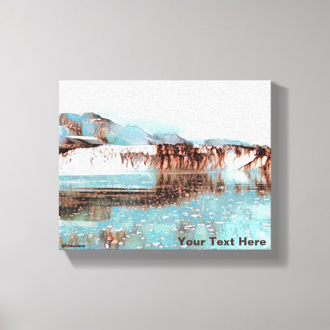 Sea Glacier Canvas Print (Front)