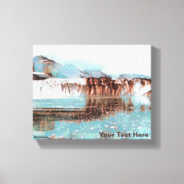 Sea Glacier Canvas Print (Front)