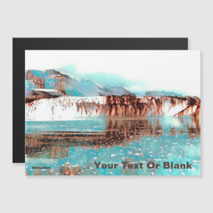 Sea Glacier Magnetic Invitation