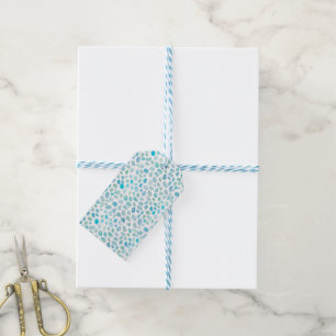 Sea Glass Beach Pattern Gift Tags