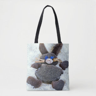 Sea glass bunny - tote