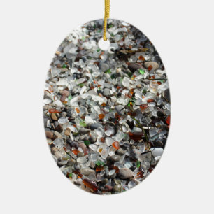 Sea Glass Ceramic Ornament