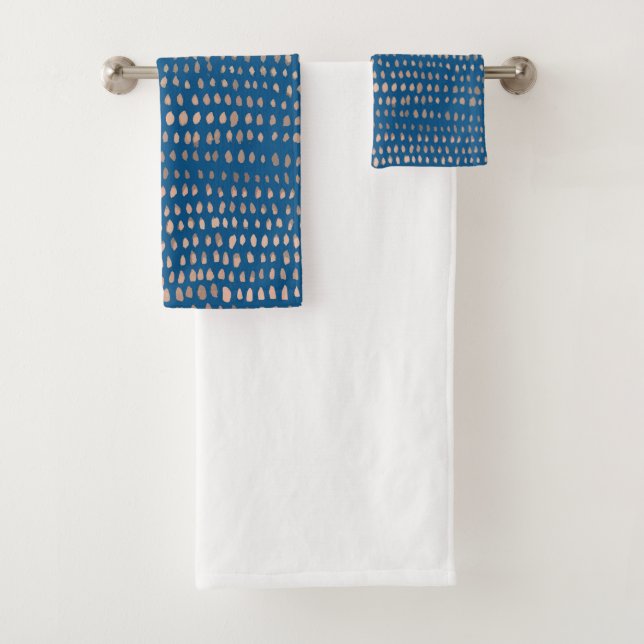Sea Glass Coastal Boho Bath Towel Set (Insitu)