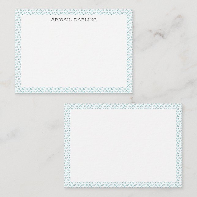 Sea Glass Coastal Ocean Wave Texture Card (Front/Back)