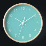 Sea Glass Colour Wall Clock<br><div class="desc">Sea glass colour wall clock</div>