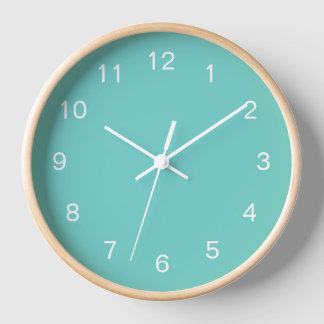Sea Glass Colour Wall Clock