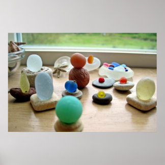 Sea Glass Delight Poster