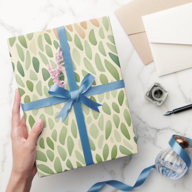 Sea Glass Gift Wrap in Greens and Ambers (Gifting)